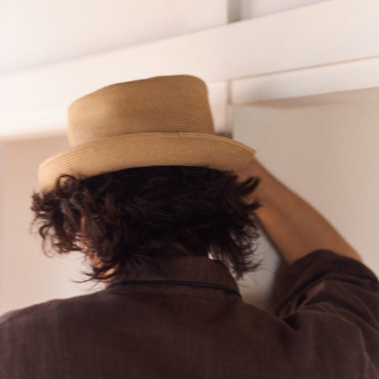 bocodeco "Paper Braid Roll Hat" / ボコデコ"ペーパーブレードロールハット"