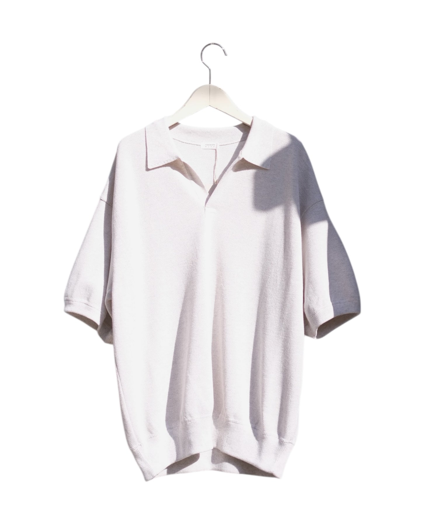 crepuscule "Co/Ra Moss Stitch Skipper" / クレプスキュール "コットン/レーヨン鹿の子スキッパー"