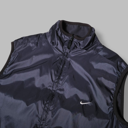 used&vintage "90s NIKE Reversible Nylon/Fleece Vest”