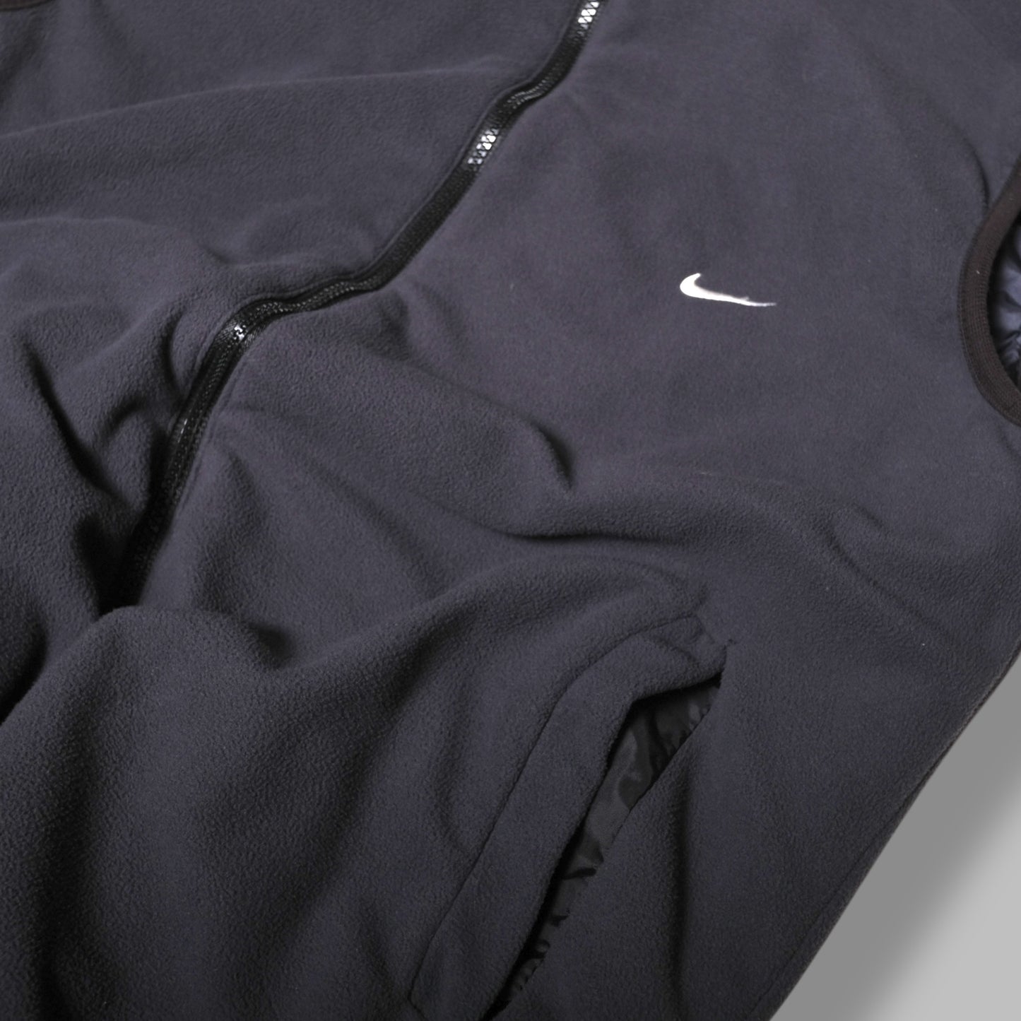 used&vintage "90s NIKE Reversible Nylon/Fleece Vest”