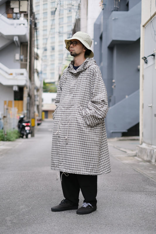HEALTH "Over Parka #1" / ヘルス "オーバーパーカー#1" 白茶格子