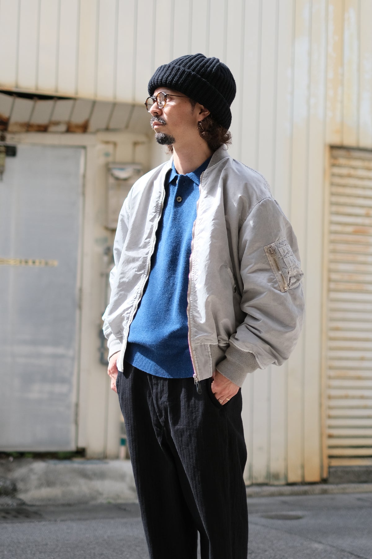 crepuscule "M-G Knit Polo" / クレプスキュール "ミドルゲージニットポロ"