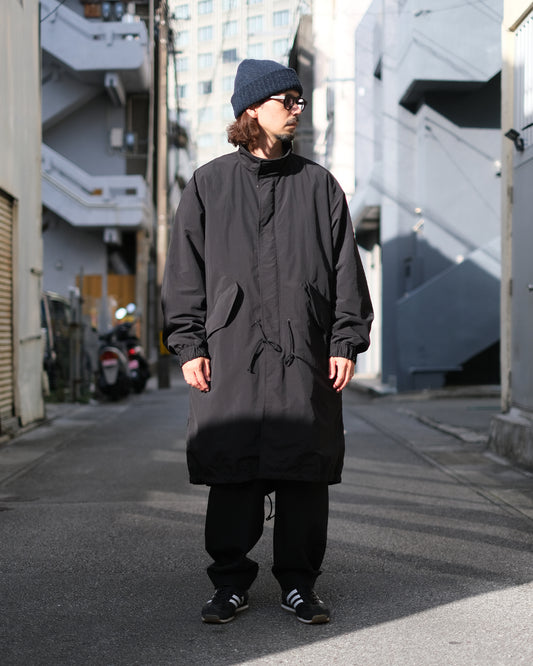 SANDINISTA "Supplex Nylon Mods Coat POLARTEC ALPHA" / サンディニスタ "中綿入りモッズコート"