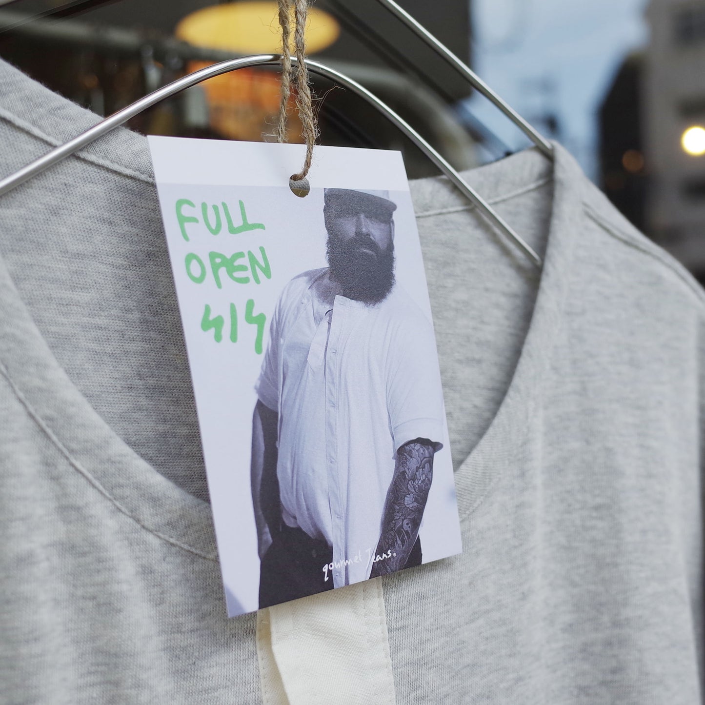 gourmet jeans "FULL OPEN S/S" / グルメジーンズ "フルオープンカットソー"