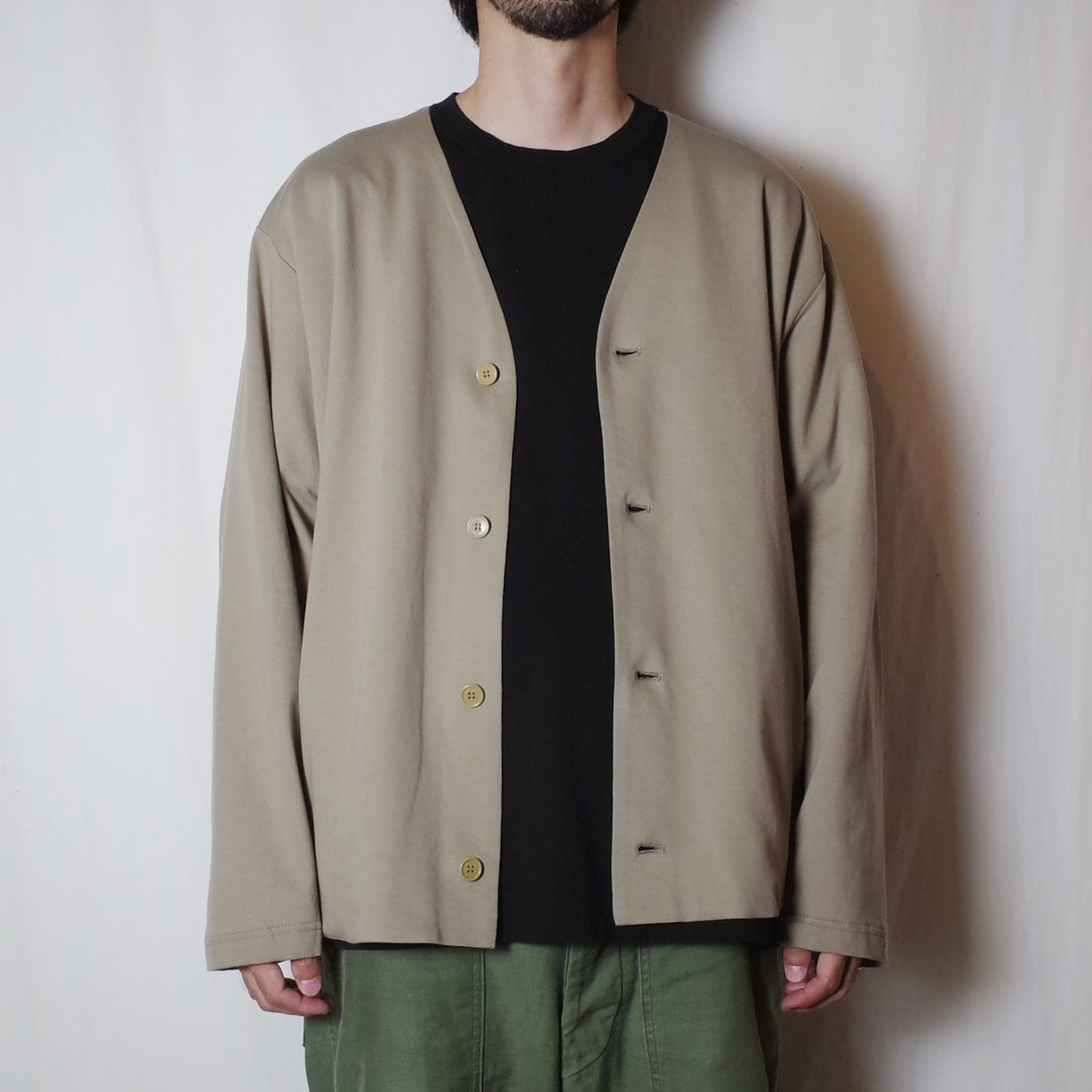 SANDINISTA "Inlay Cardigan" / 샌디니스타 "인레이 소재의 가디건"