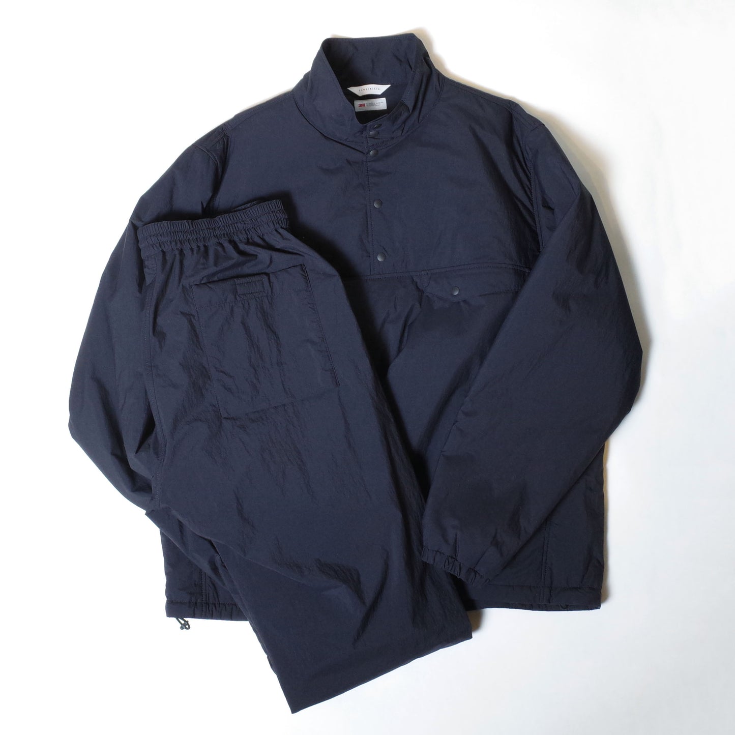 【30%off】SANDINISTA "Track Pullover Puff Jacket" / サンディニスタ "シンサレート中綿入りトラックジャケット"