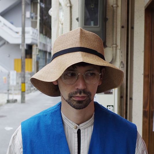 【30%off】bocodeco "Paper Braid Rollable Hat" / ボコデコ"ペーパーブレードローラブルハット"