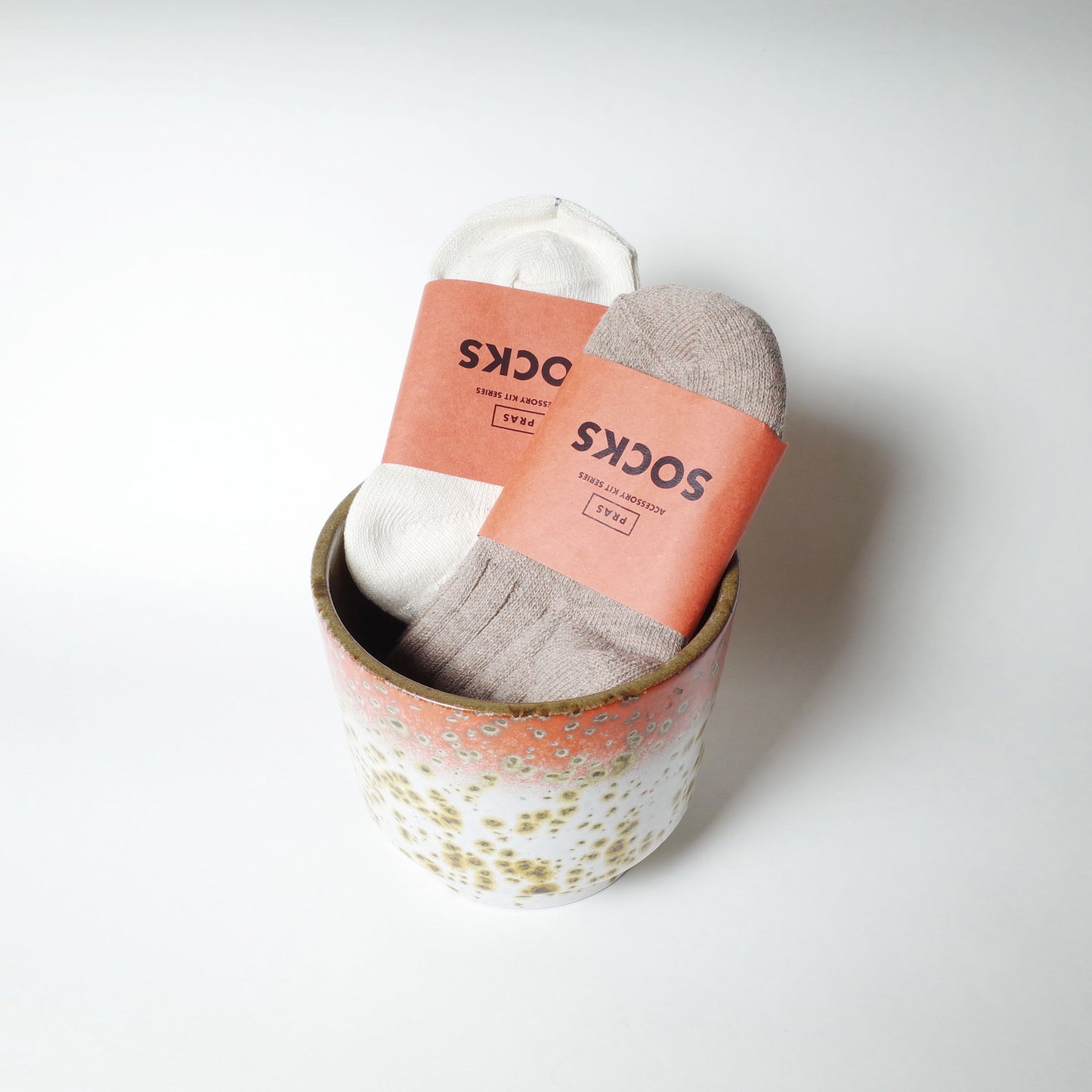 【30%off】PRAS "2P SOCKS MID" / プラス "2足セットソックス"