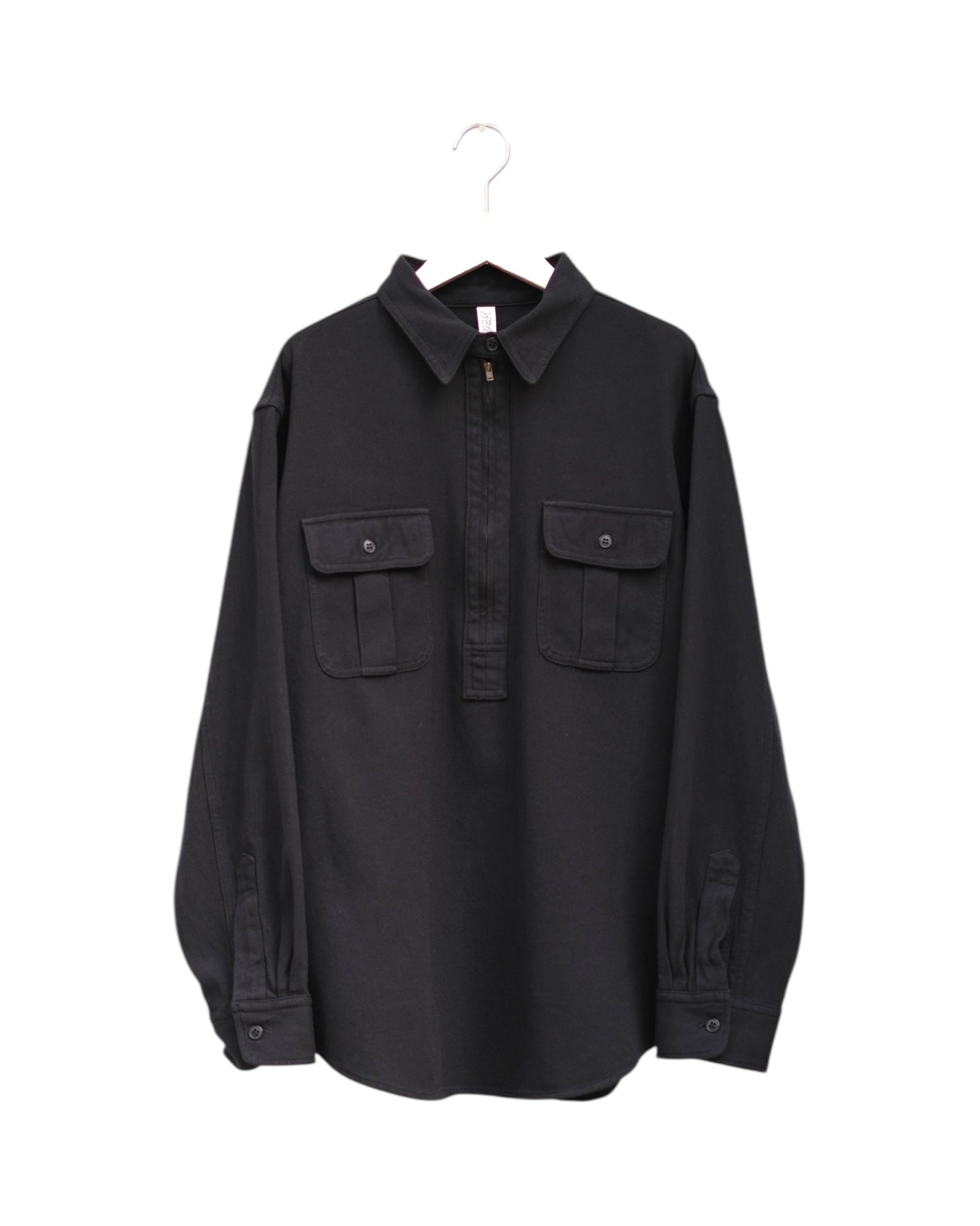 PGG ブラック ハーフジップシャツ HEALTH 