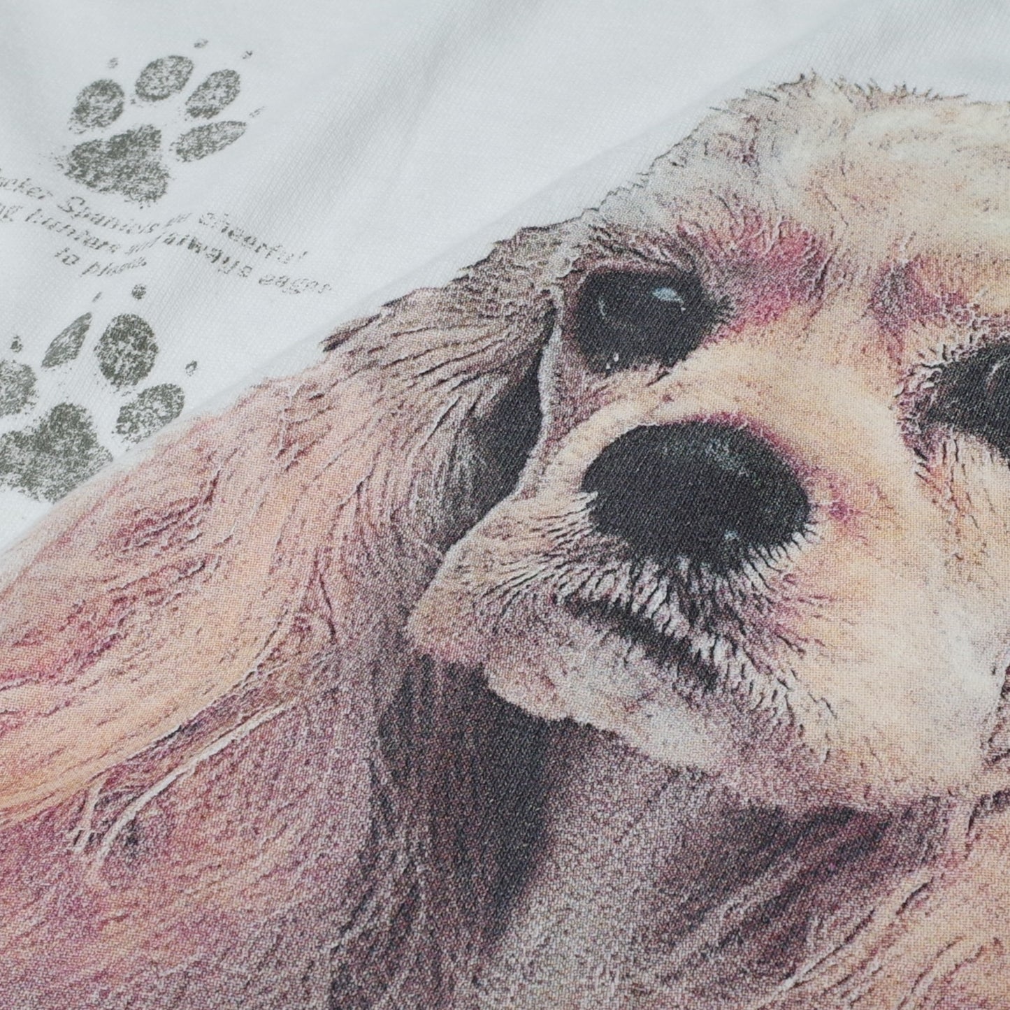 used&vintage "90s DOG Tee(american cocker spaniel)"