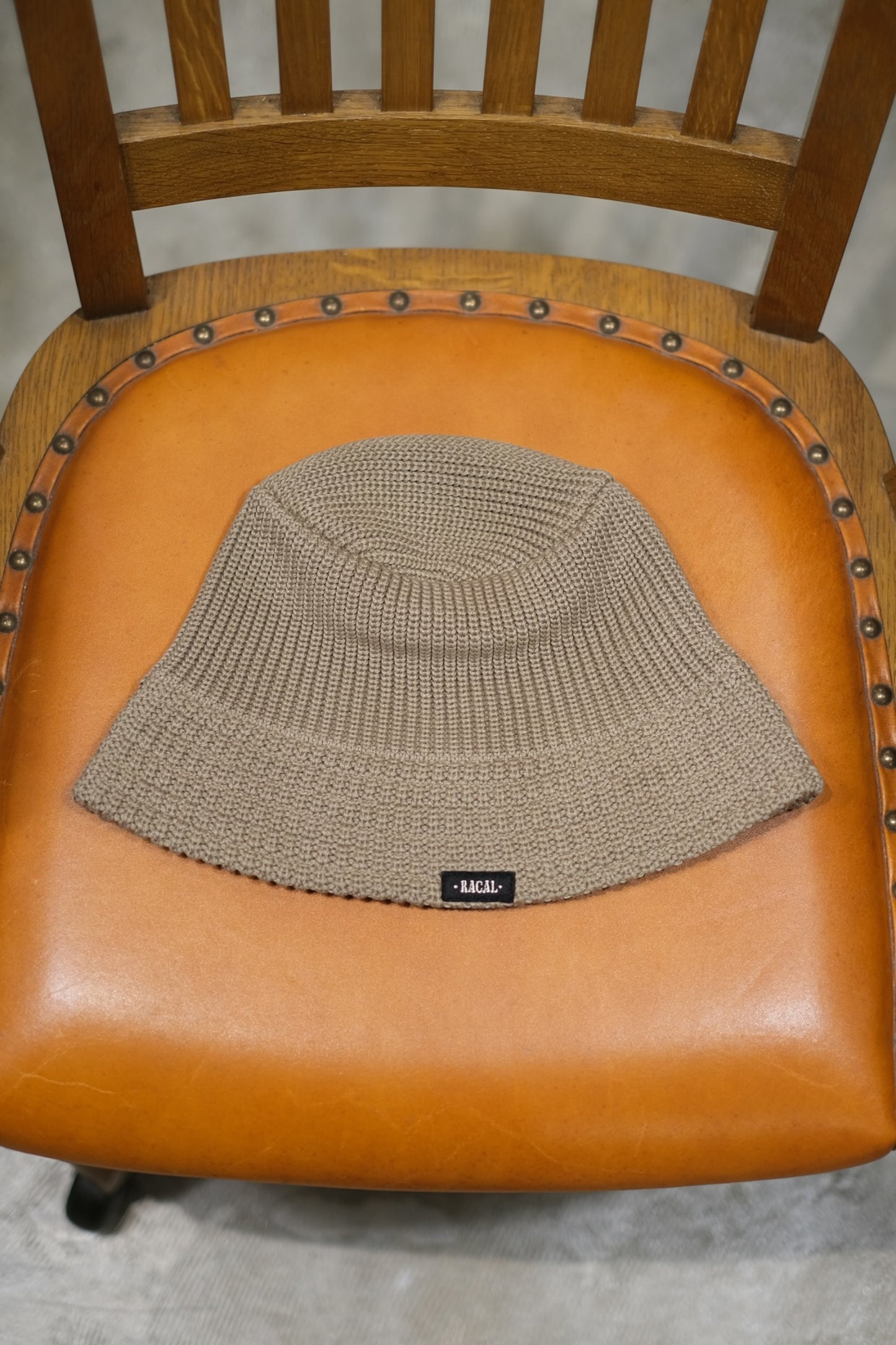 RACAL "Mesh Line Knit Bucket Hat"
