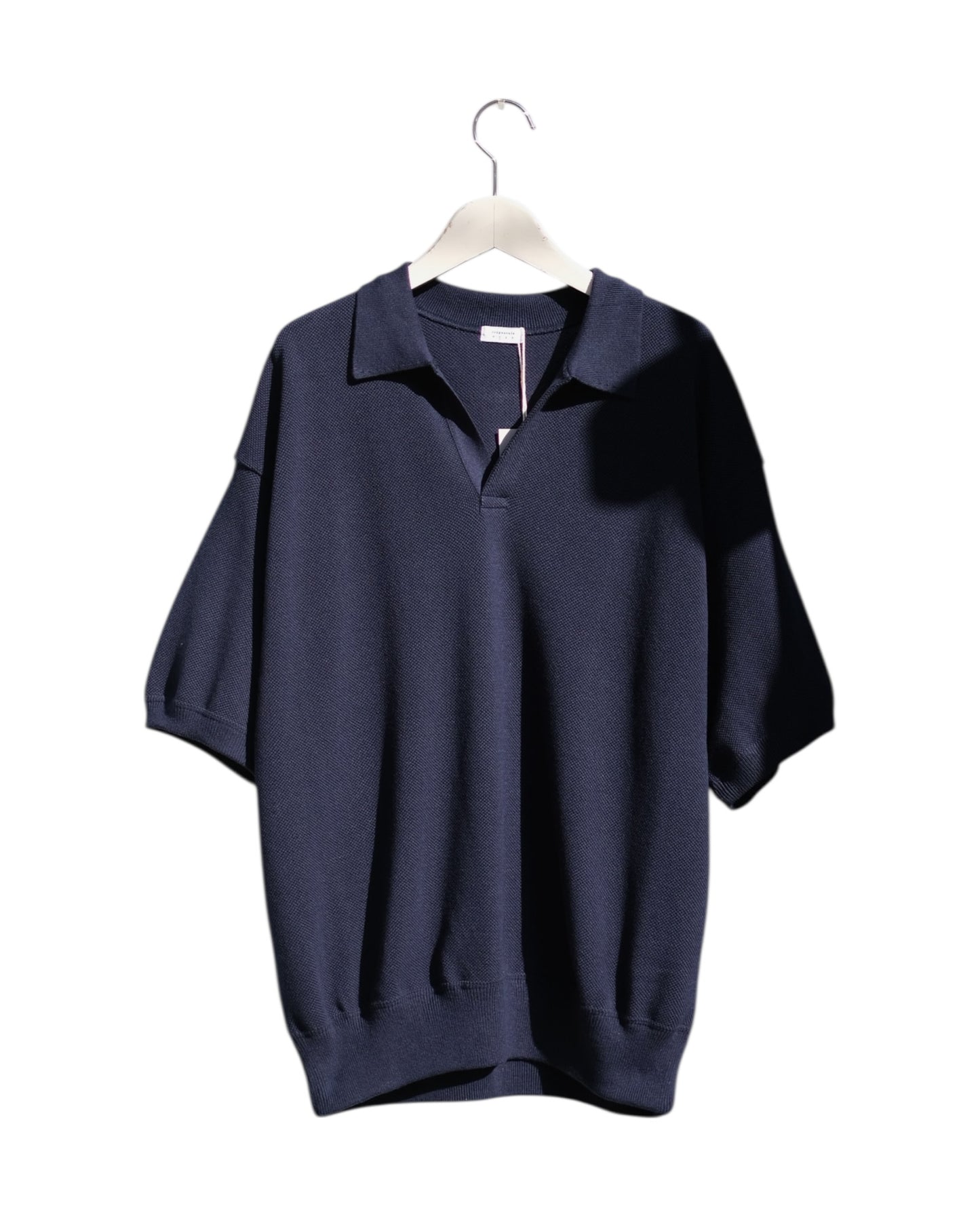 crepuscule "Co/Ra Moss Stitch Skipper" / クレプスキュール "コットン/レーヨン鹿の子スキッパー"