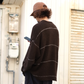 INNAT "V Neck Line Border Sweater" / インアット " Vネックラインボーダーセーター"