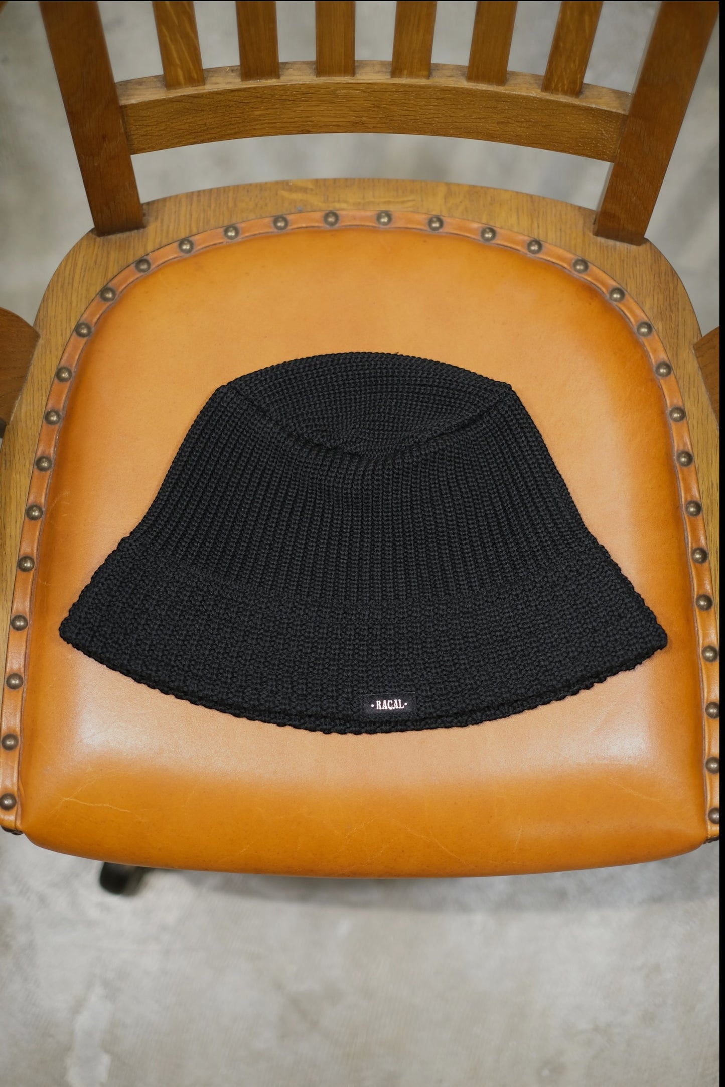 RACAL "Mesh Line Knit Bucket Hat"