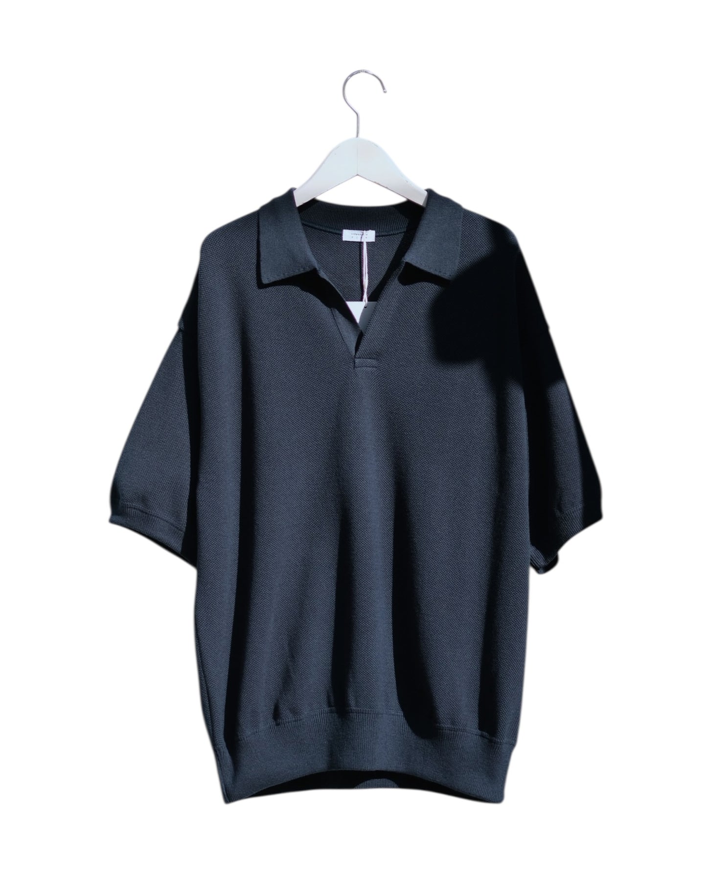 crepuscule "Co/Ra Moss Stitch Skipper" / クレプスキュール "コットン/レーヨン鹿の子スキッパー"