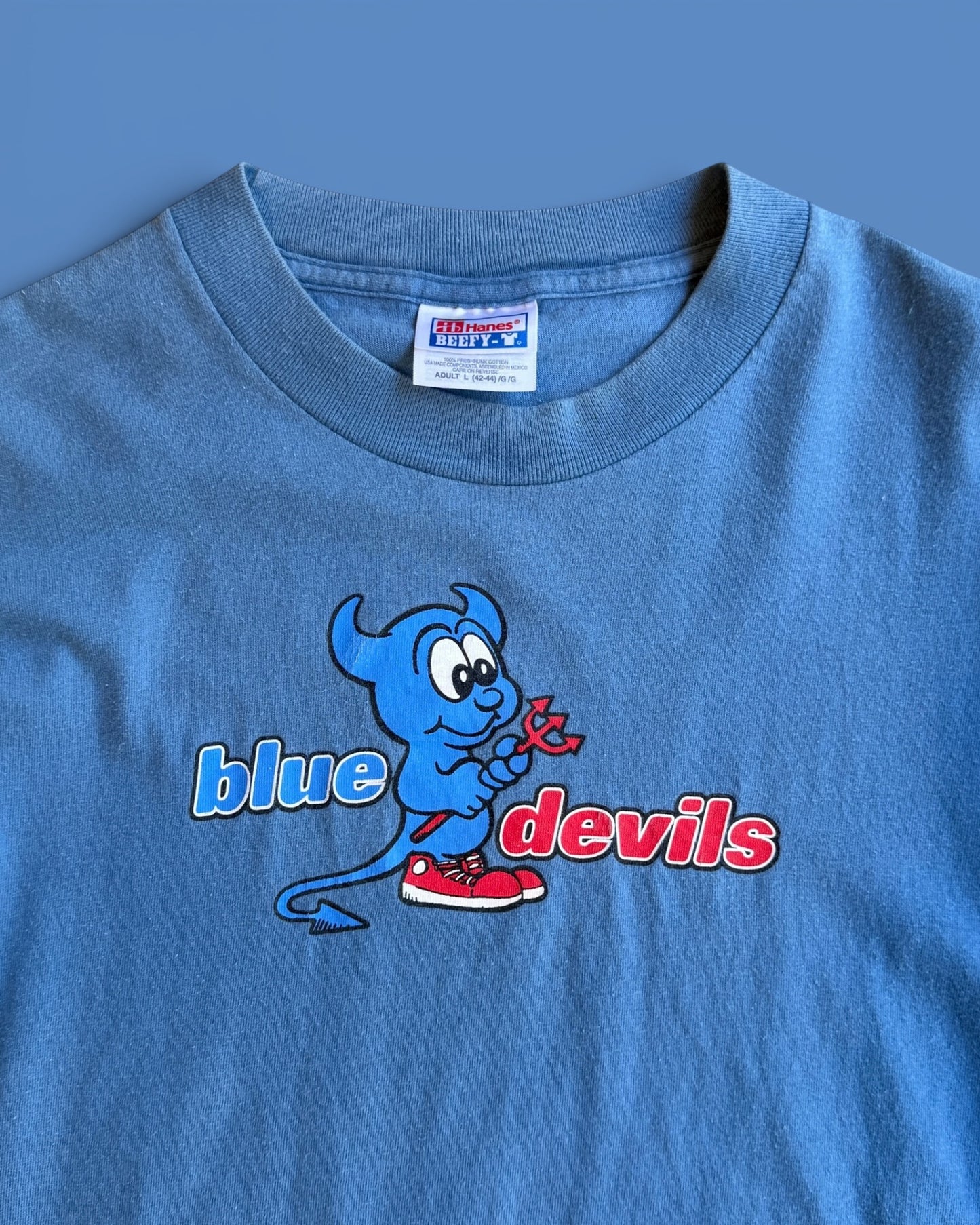used&vintage "blue devils Tee"