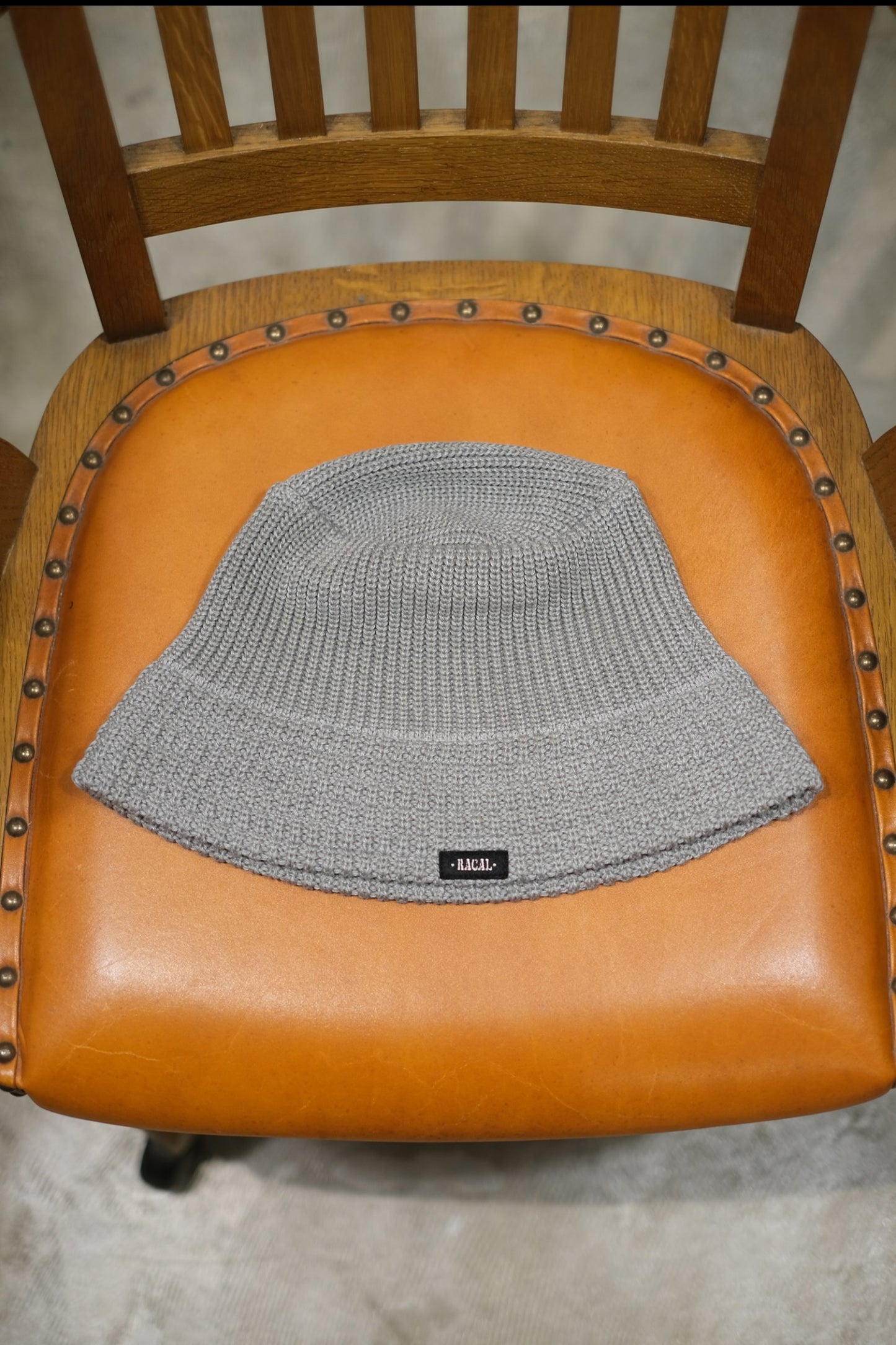 RACAL "Mesh Line Knit Bucket Hat"