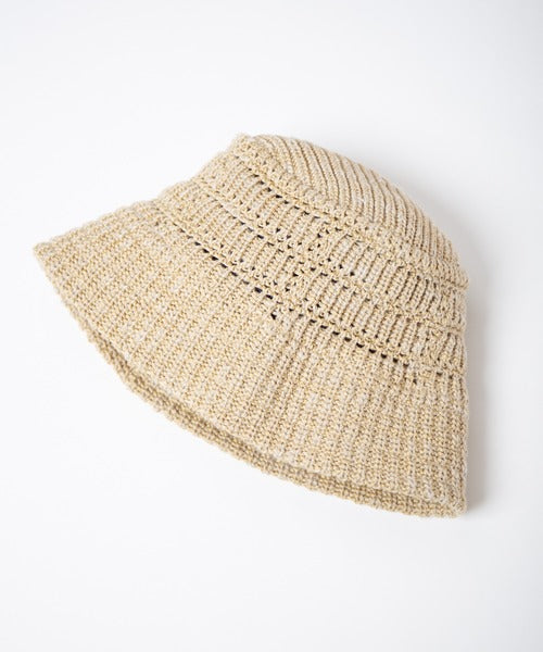 RACAL "Mesh Line Knit Bucket Hat" / ラカル"メッシュラインニットバケットハット"