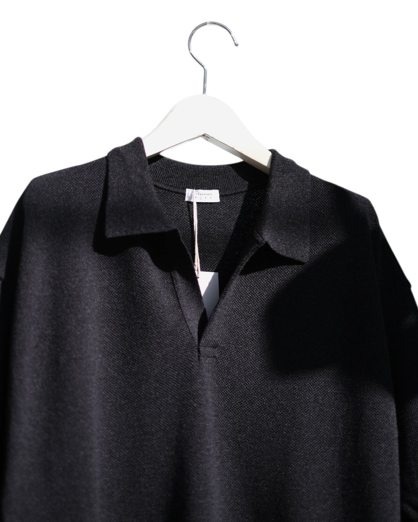 crepuscule "Co/Ra Moss Stitch Skipper" / クレプスキュール "コットン/レーヨン鹿の子スキッパー"