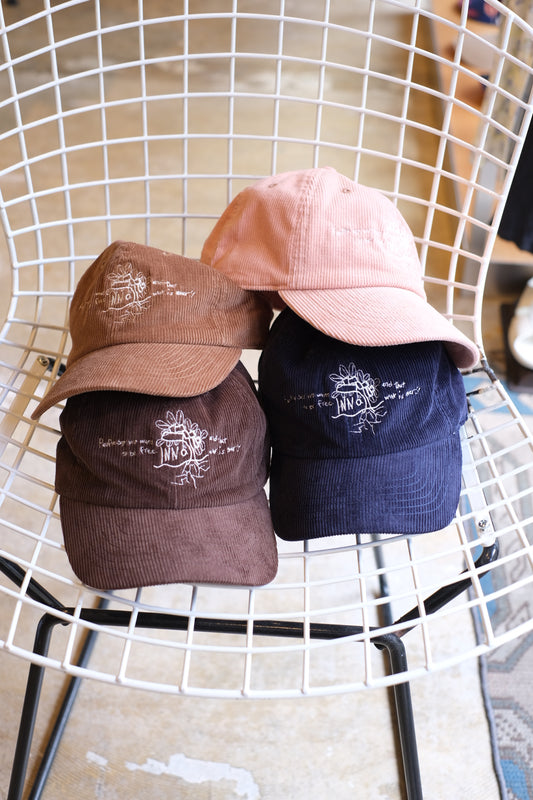 INNAT "TREE LOGO CAP" / インアット "ツリーロゴキャップ" コーデュロイ