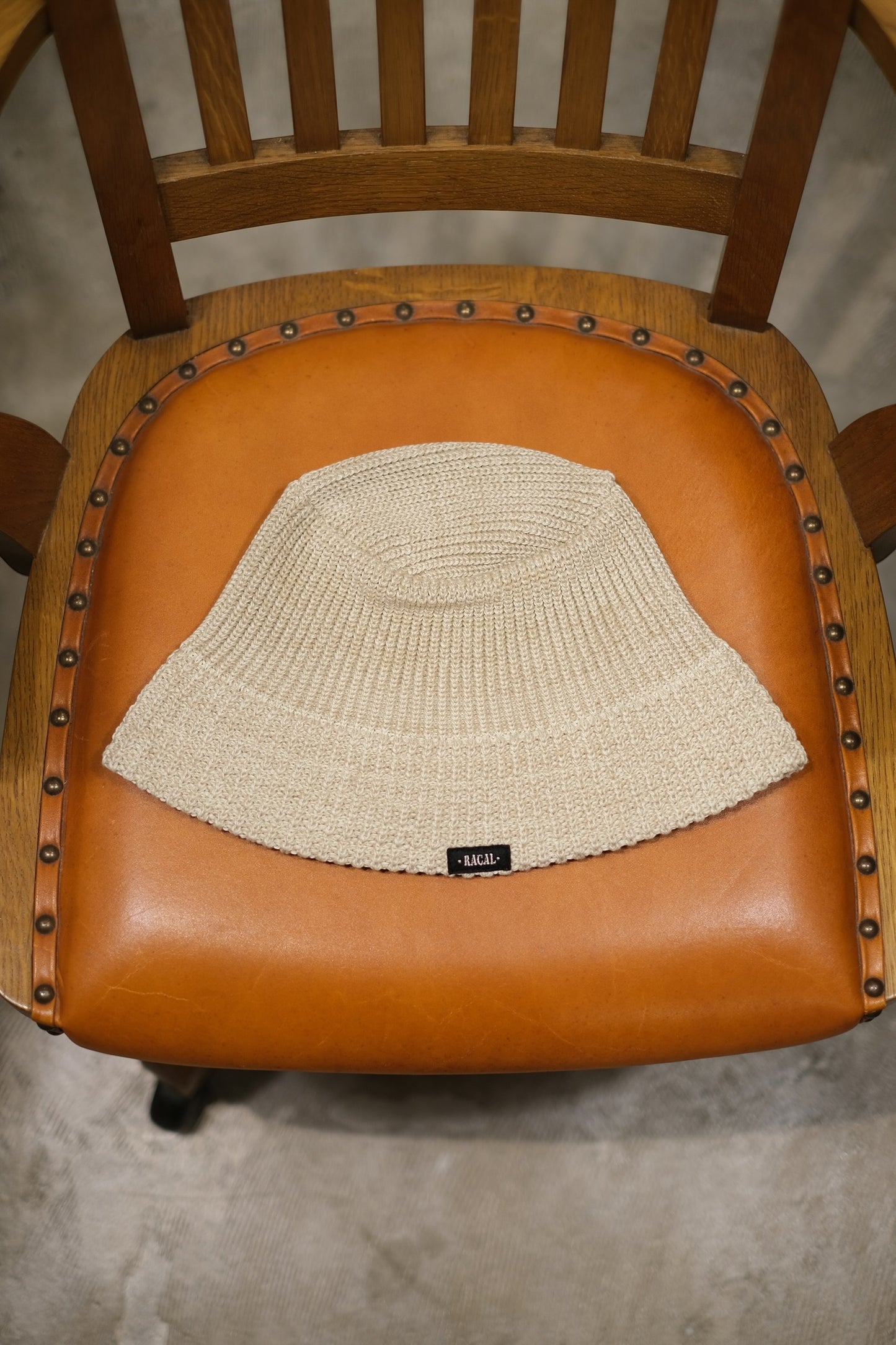 RACAL "Mesh Line Knit Bucket Hat"