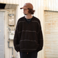 INNAT "V Neck Line Border Sweater" / インアット " Vネックラインボーダーセーター"