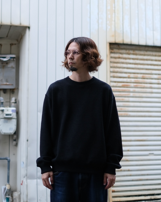 crepuscule "Co/Wo Moss Stitch P/O" / クレプスキュール "長袖ニットプルオーバー"