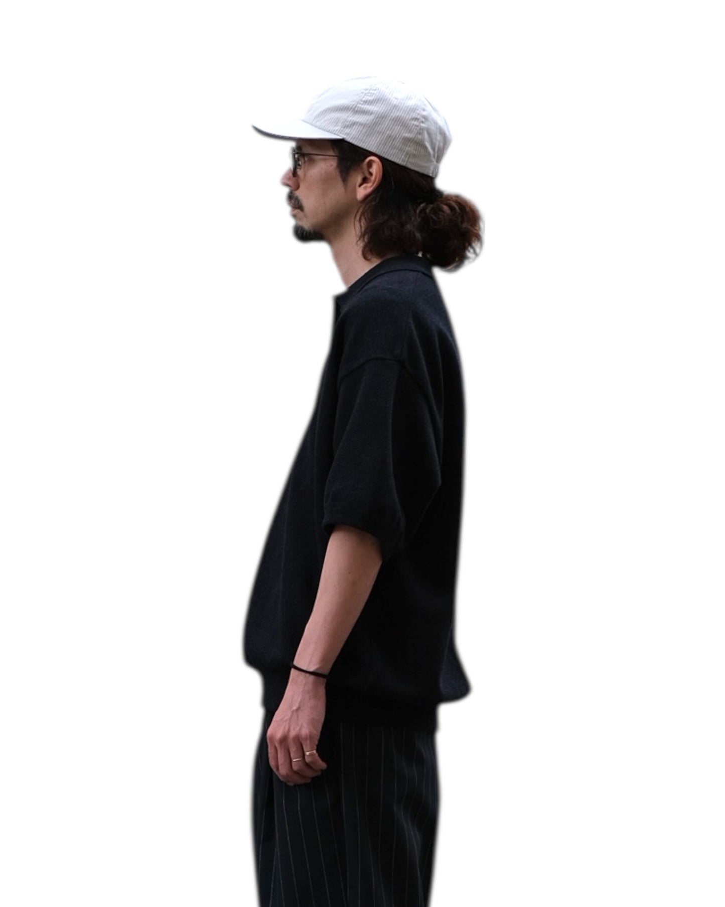 crepuscule "Co/Ra Moss Stitch Skipper" / クレプスキュール "コットン/レーヨン鹿の子スキッパー"