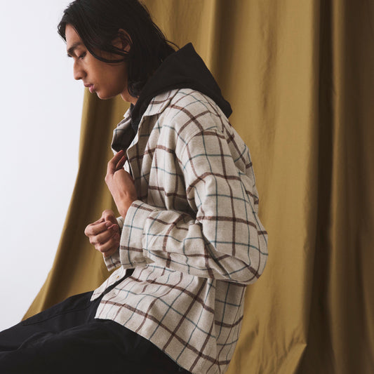 SANDINISTA "Semi-Double Check Shirt" / サンディニスタ "セミダブルチェックシャツ"