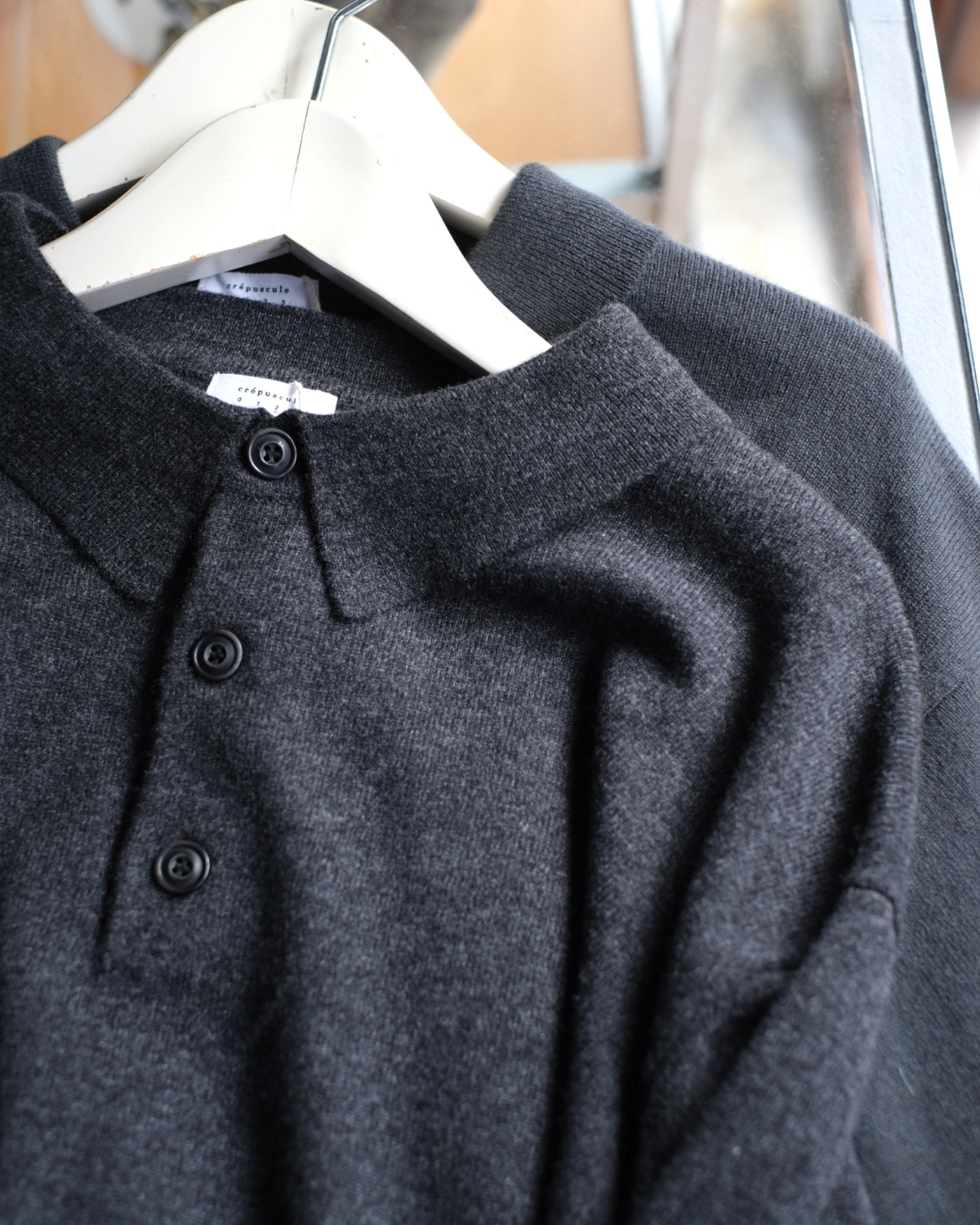 crepuscule "L/S Polo" / クレプスキュール "長袖ニットポロ"