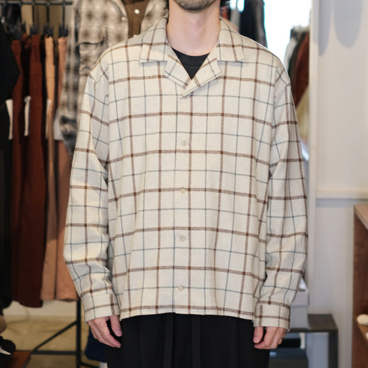 SANDINISTA "Semi-Double Check Shirt" / 샌디니스타 "세미 더블 체크 셔츠"