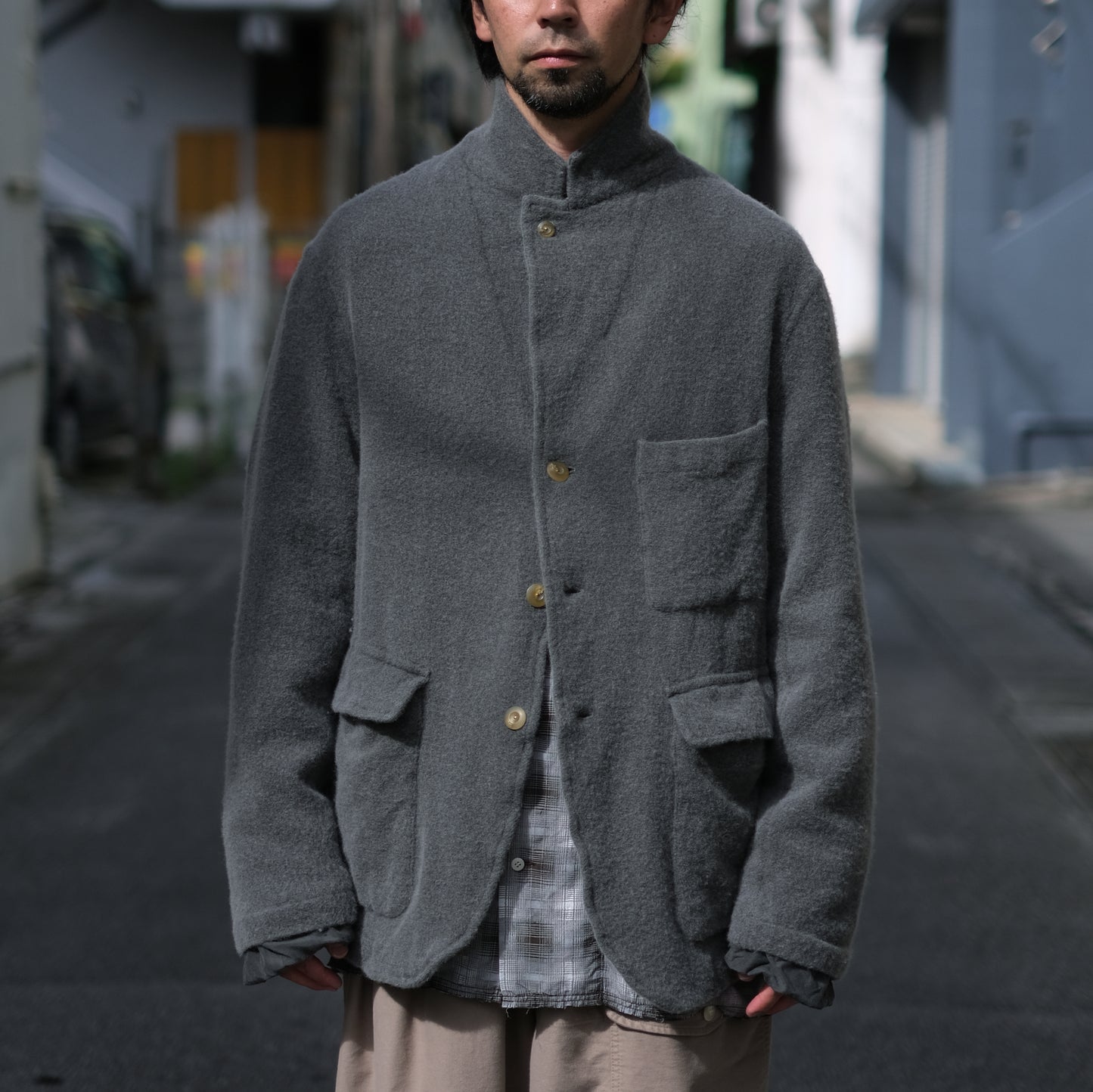 INNAT "MILLED DRIVERS JACKET" / インアット "ドライバーズジャケット"