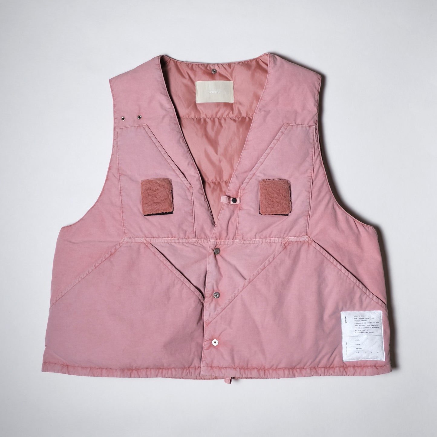 INNAT " HAND-DYED FISHING DOWN VEST" / インアット "手染めフィッシングダウンベスト"