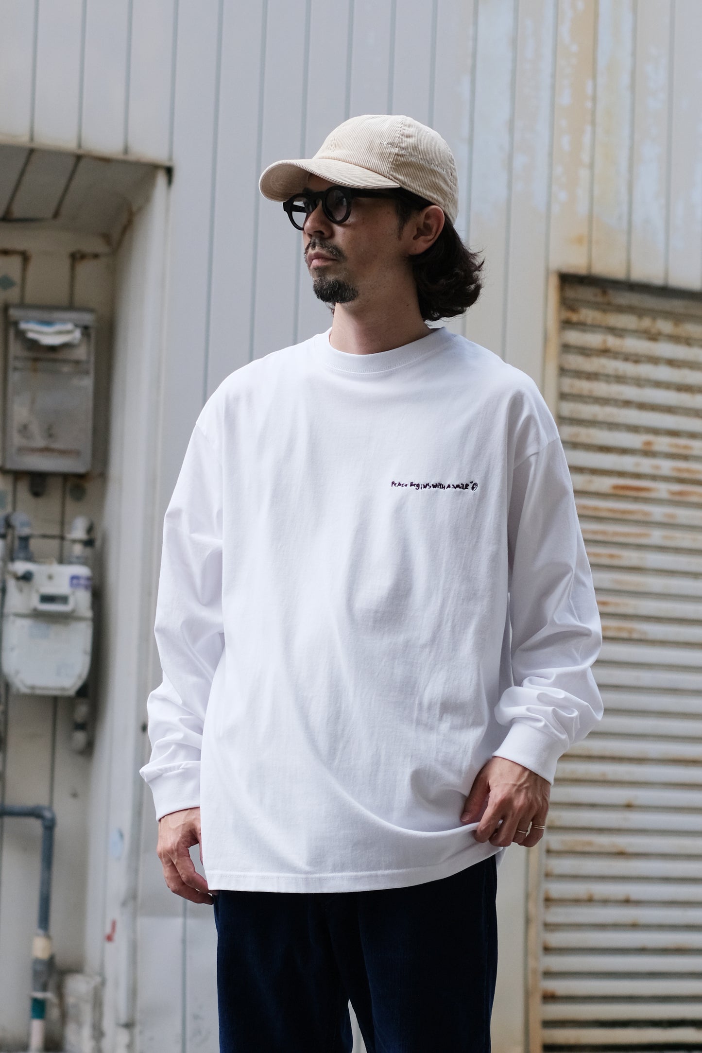 INNAT "TREE&HOUSE LS TEE" / インアット "プリント長袖Tシャツ"