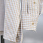 SANDINISTA "Band Collar Oversized Check Shirt" / サンディニスタ "バンドカラーオーバーサイズチェックシャツ"