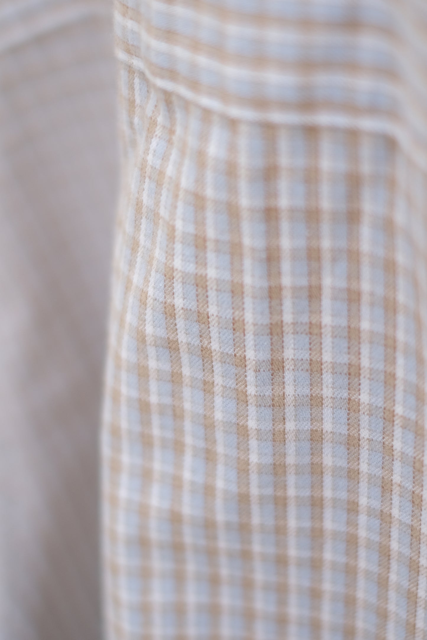 SANDINISTA "Band Collar Oversized Check Shirt" / サンディニスタ "バンドカラーオーバーサイズチェックシャツ"