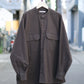 SANDINISTA "Band Collar Oversized Check Shirt" / サンディニスタ "バンドカラーオーバーサイズチェックシャツ"