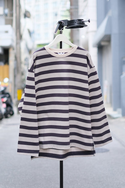 SANDINISTA "Derabe Border Slit L-S Tee" / サンディニスタ "スリット入りデラヴェボーダー長袖Tシャツ"