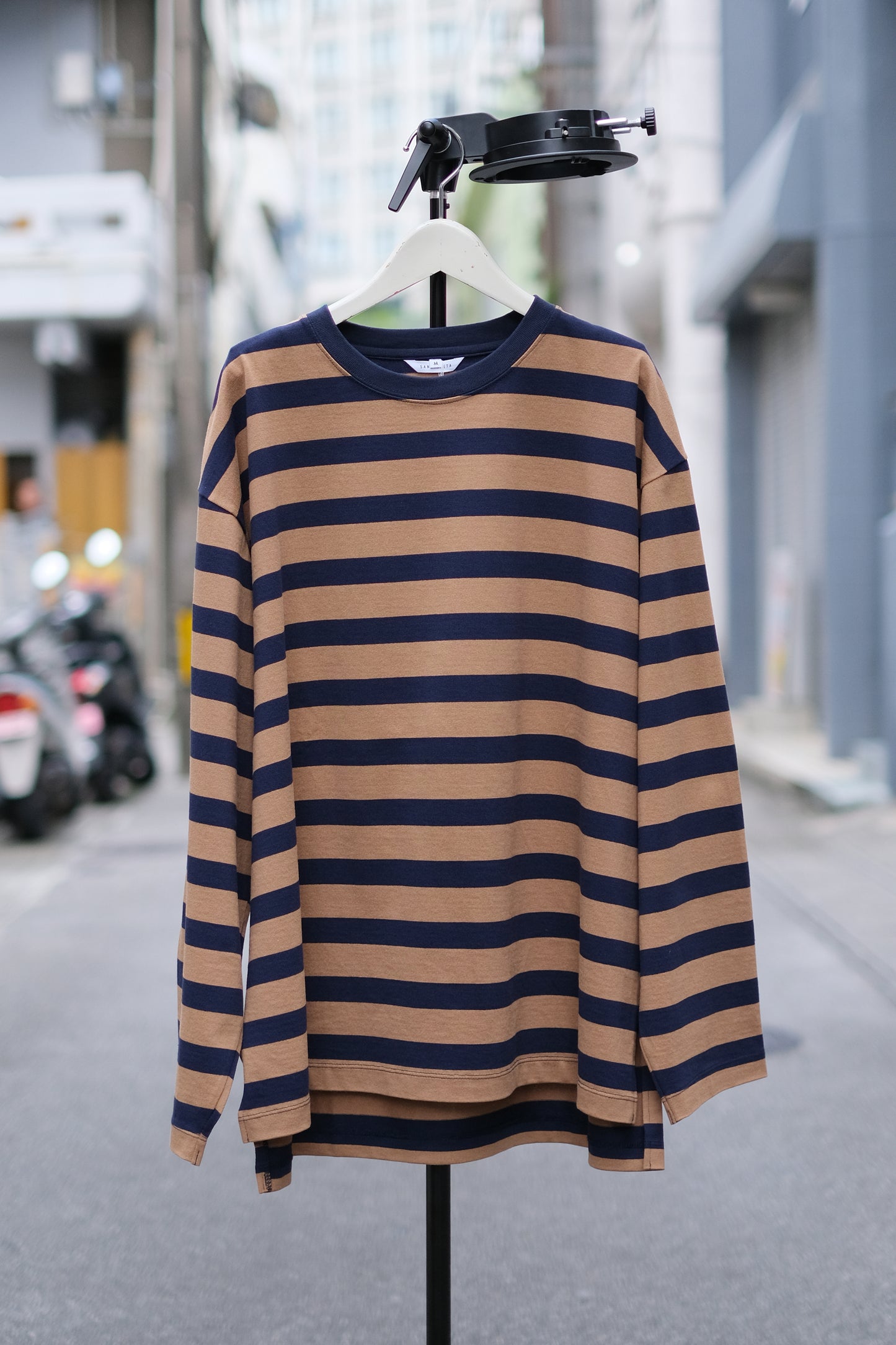 SANDINISTA "Derabe Border Slit L-S Tee" / サンディニスタ "スリット入りデラヴェボーダー長袖Tシャツ"