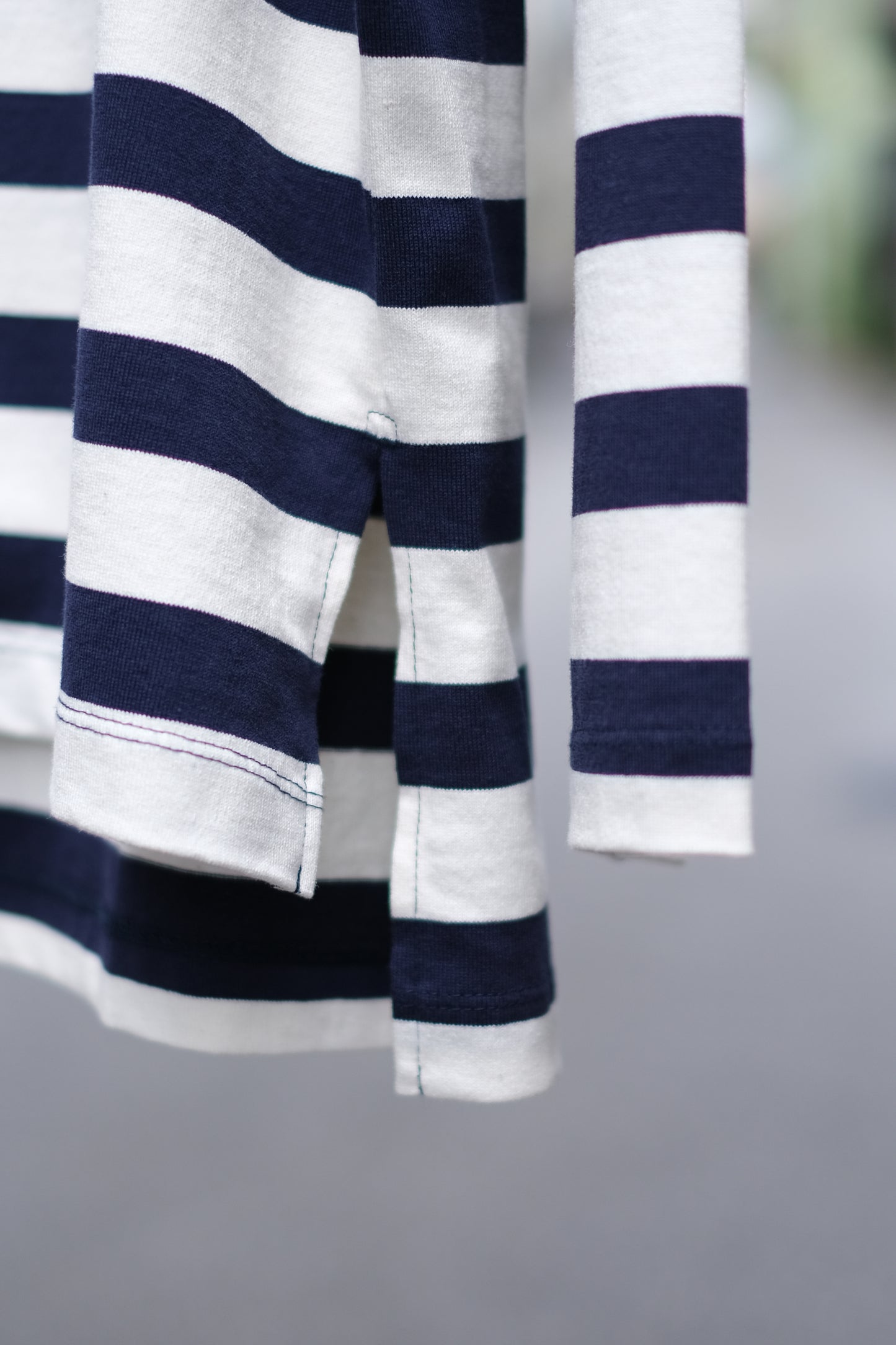 SANDINISTA "Derabe Border Slit L-S Tee" / サンディニスタ "スリット入りデラヴェボーダー長袖Tシャツ"