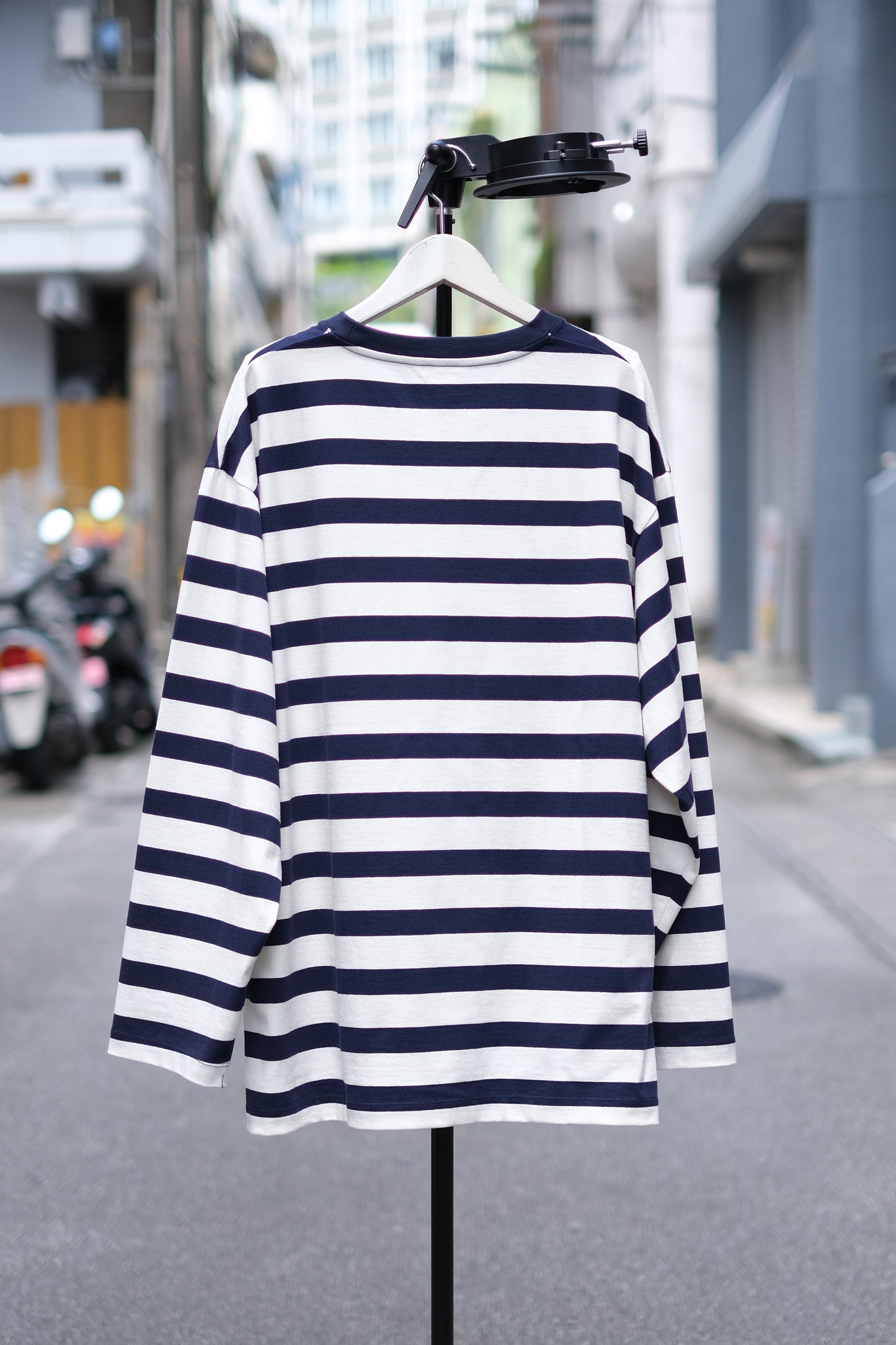 SANDINISTA "Derabe Border Slit L-S Tee" / サンディニスタ "スリット入りデラヴェボーダー長袖Tシャツ"