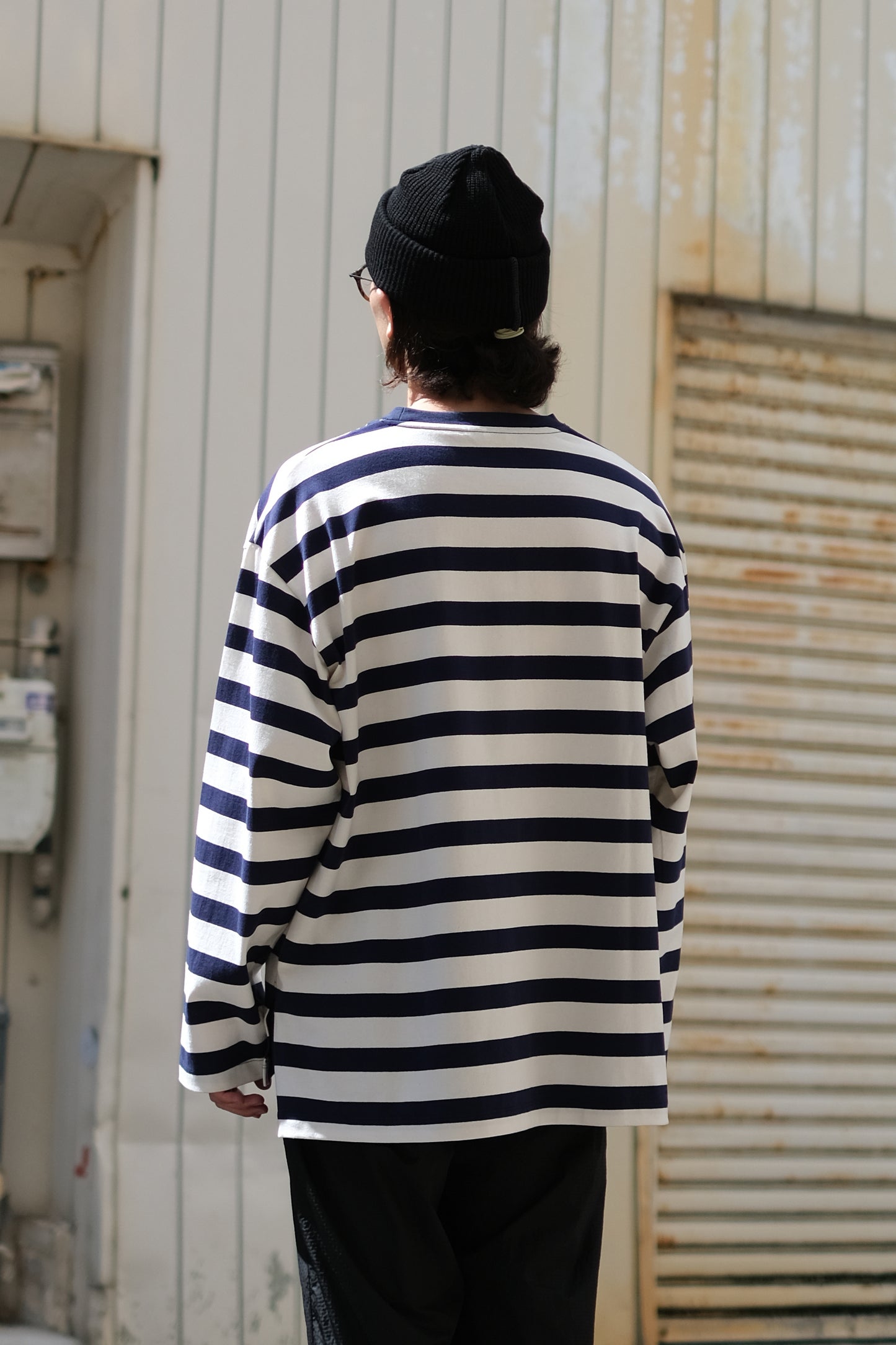 SANDINISTA "Derabe Border Slit L-S Tee" / サンディニスタ "スリット入りデラヴェボーダー長袖Tシャツ"