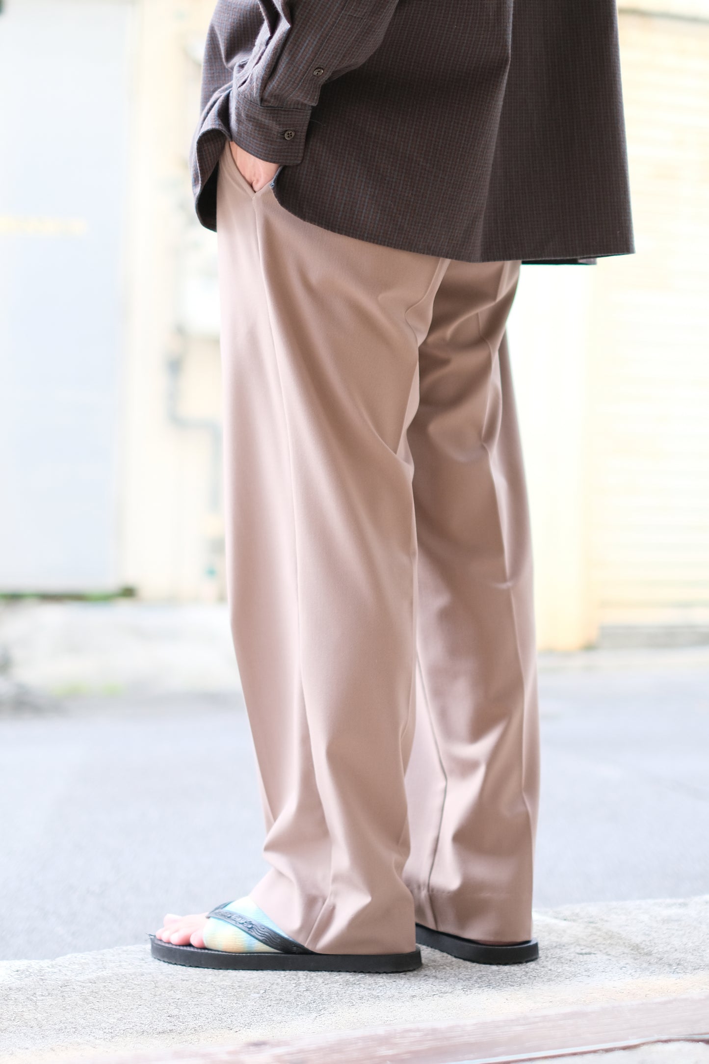 SANDINISTA "Rayon 2way Stretch Slacks" / サンディニスタ "レーヨンストレッチスラックス"