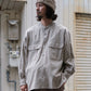 SANDINISTA "Band Collar Oversized Check Shirt" / サンディニスタ "バンドカラーオーバーサイズチェックシャツ"