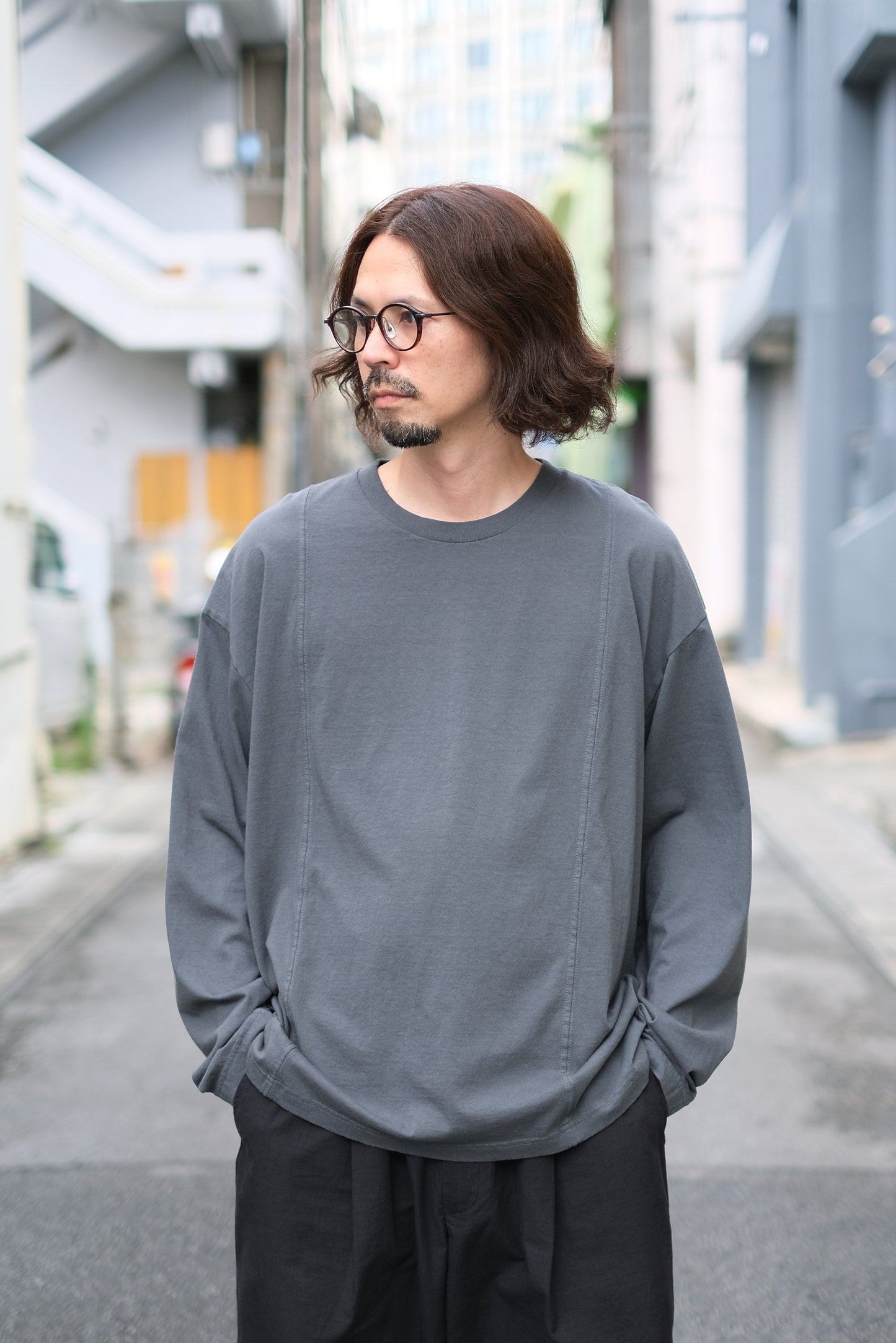 SANDINISTA "American Cotton Switching L-S Tee" / サンディニスタ "アメリカコットン切り替え長袖Tシャツ"