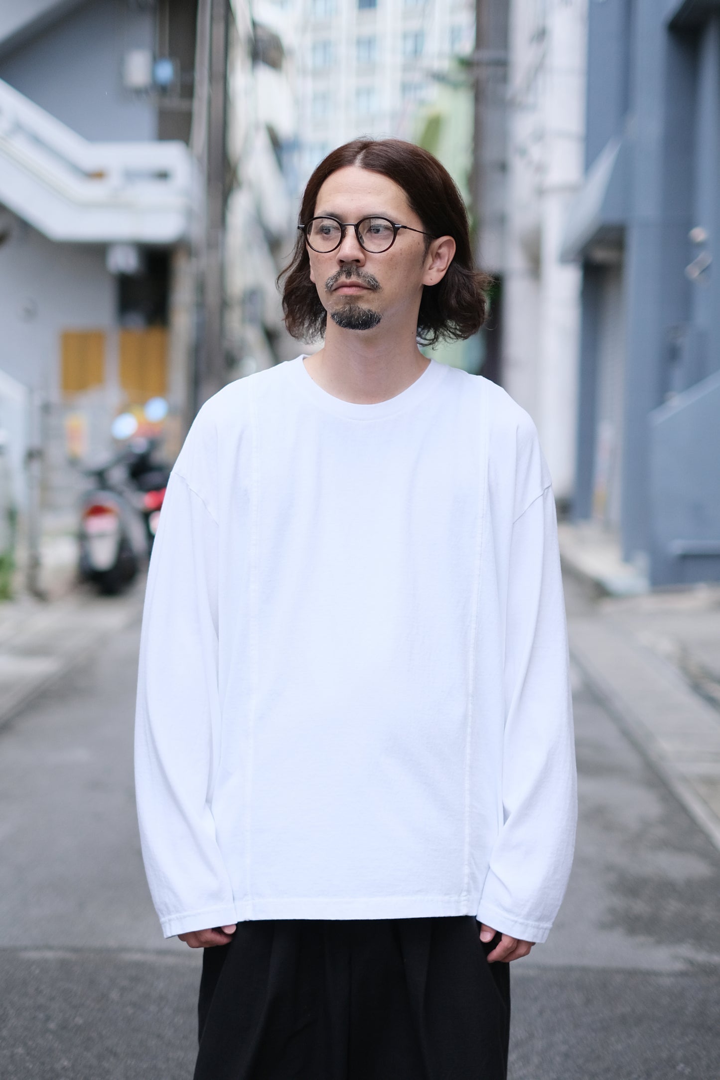 SANDINISTA "American Cotton Switching L-S Tee" / サンディニスタ "アメリカコットン切り替え長袖Tシャツ"
