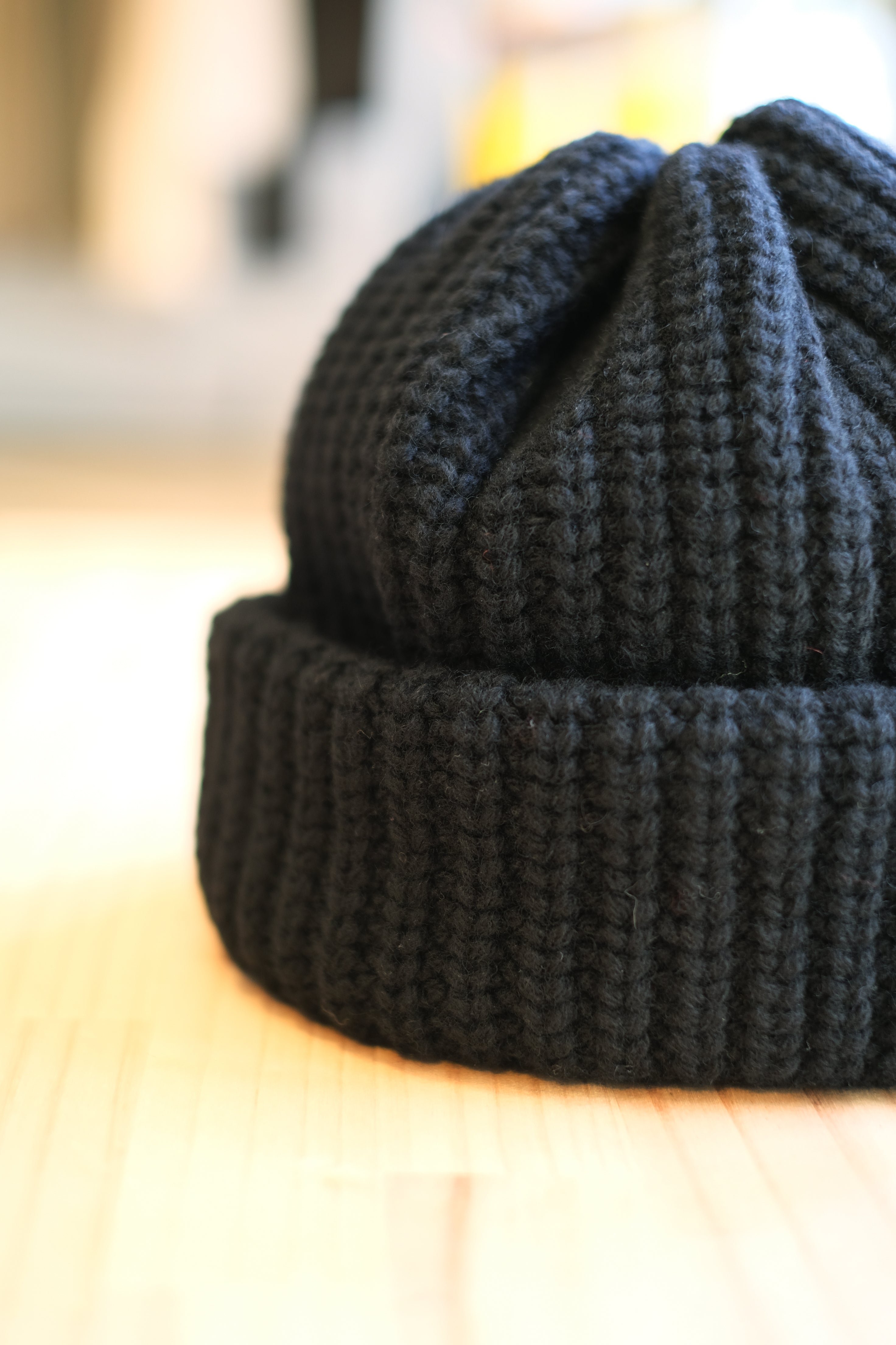 帽子 bocodeco BIG WATCH BLACK 2025AW bocodeco＜ボコデコ＞Wool low gauge big watch | Inhigh