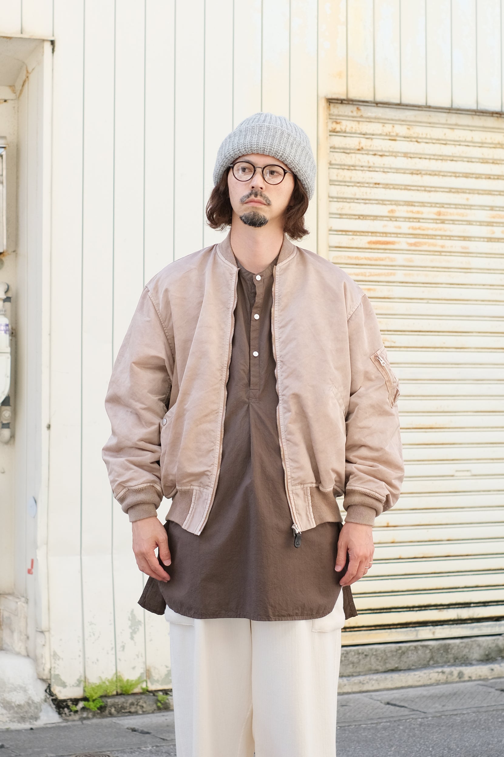 INNAT HAND-DYED BOMBER JACKET サイズ2 インアット 