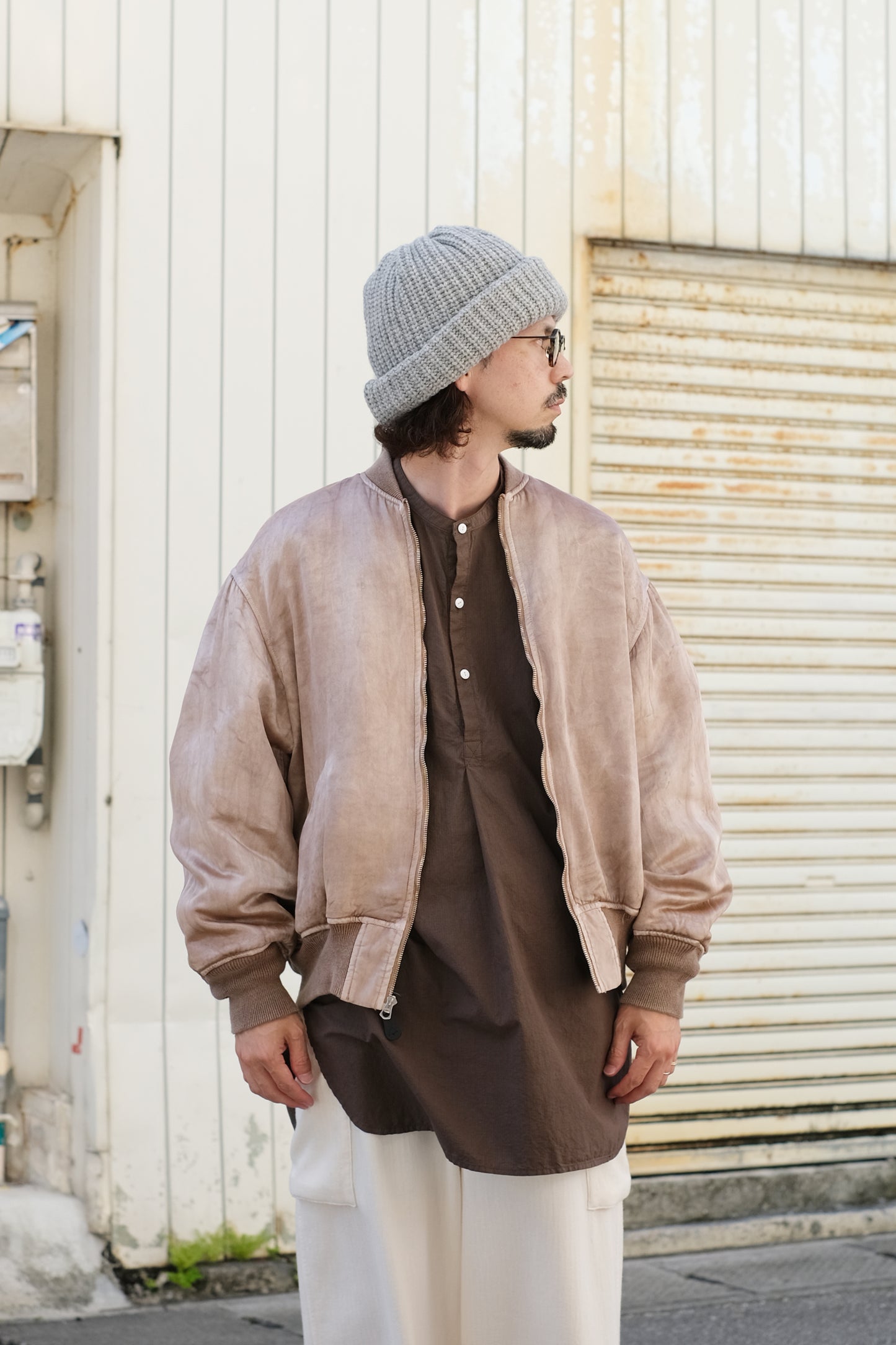 INNAT "HAND DYED BOMBER JACKET" / インアット "手染めボンバージャケット"