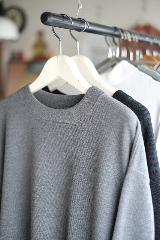 crepuscule "Co/Wo Moss Stitch P/O" / クレプスキュール "長袖ニットプルオーバー"